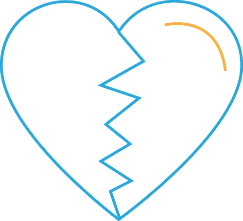 Heart icon sign symbol design