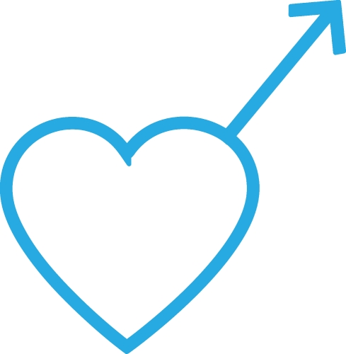 Heart icon sign symbol design