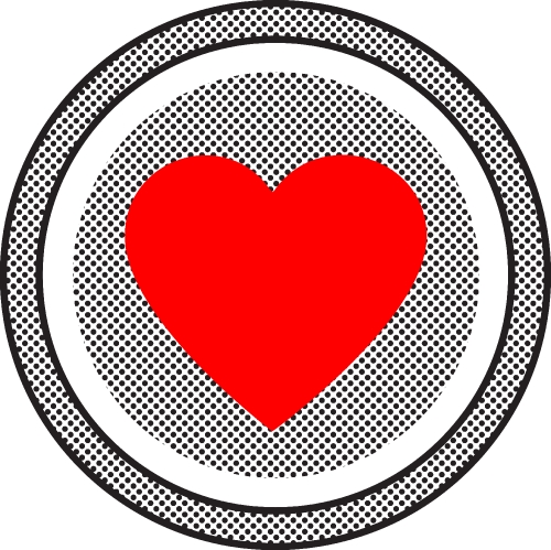 Heart icon sign symbol design