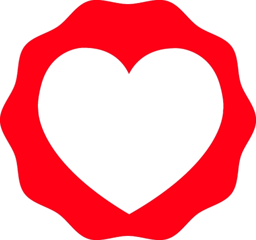 Heart icon sign symbol design