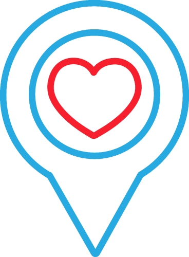 Heart icon sign symbol design