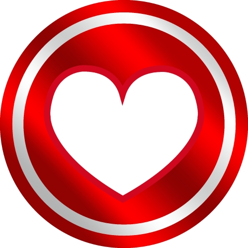 Heart icon sign symbol design