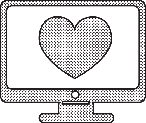 Heart icon sign symbol design