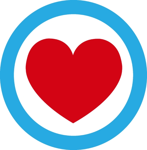 Heart icon sign symbol design