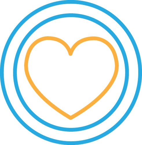 Heart icon sign symbol design