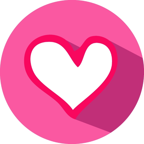 Heart icon sign symbol design