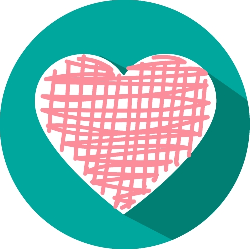 Heart icon sign symbol design