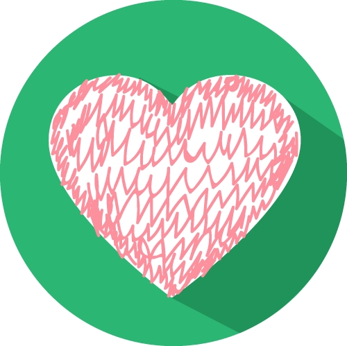 Heart icon sign symbol design