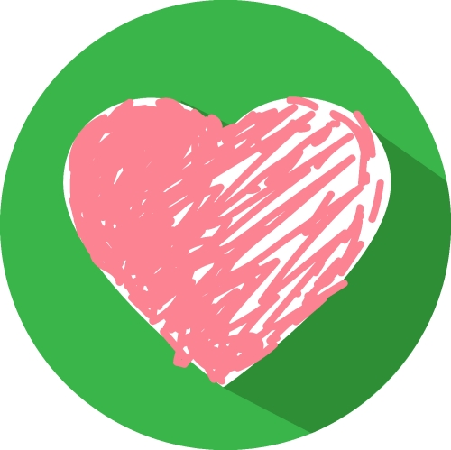 Heart icon sign symbol design