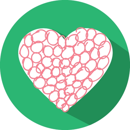 Heart icon sign symbol design
