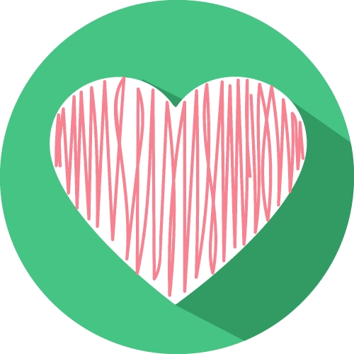 Heart icon sign symbol design