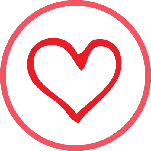 Heart icon sign symbol design