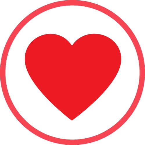 Heart icon sign symbol design