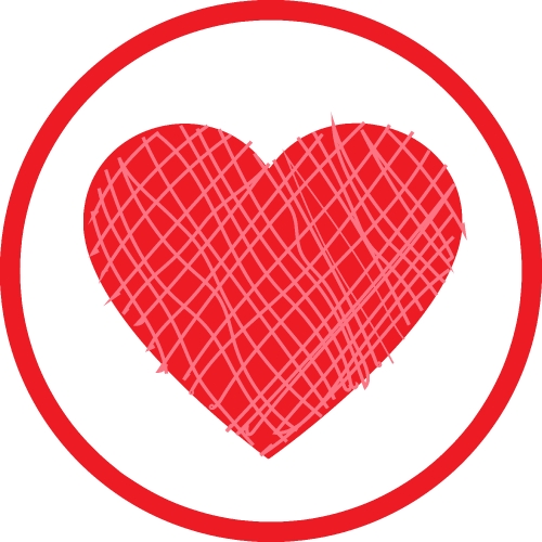 Heart icon sign symbol design