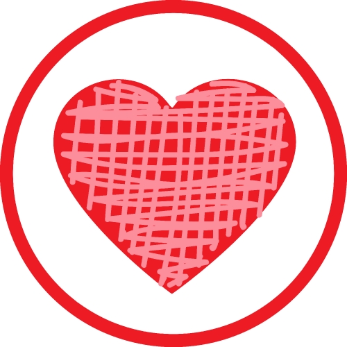 Heart icon sign symbol design