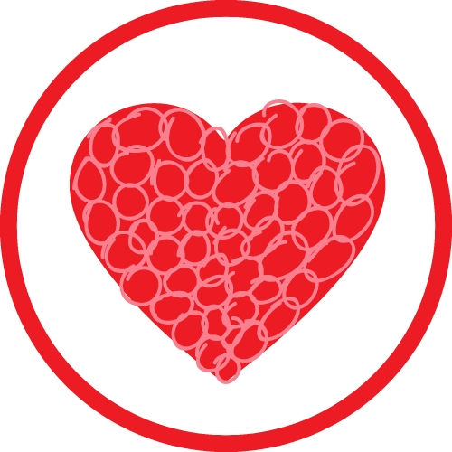 Heart icon sign symbol design