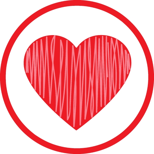 Heart icon sign symbol design