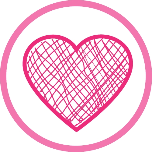 Heart icon sign symbol design