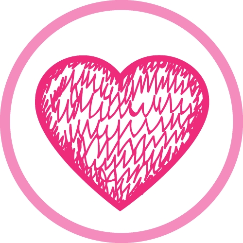 Heart icon sign symbol design