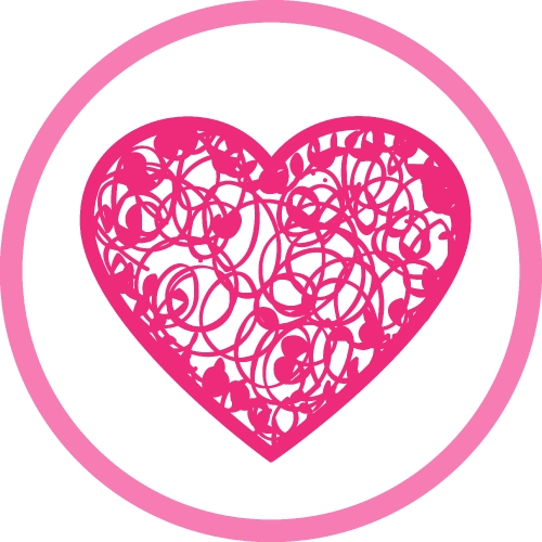 Heart icon sign symbol design