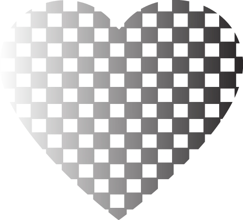 Heart shape vector design , Happy Valentine's day ,Love , Checke