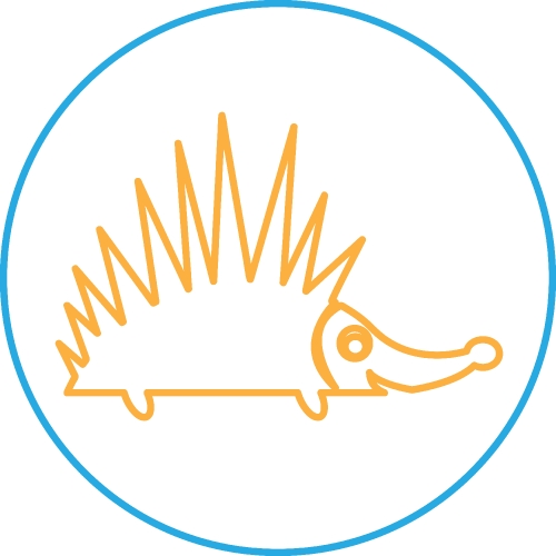 Hedgehog icon sign symbol design