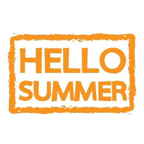 HELLO Summer holidays design Stock Illustration