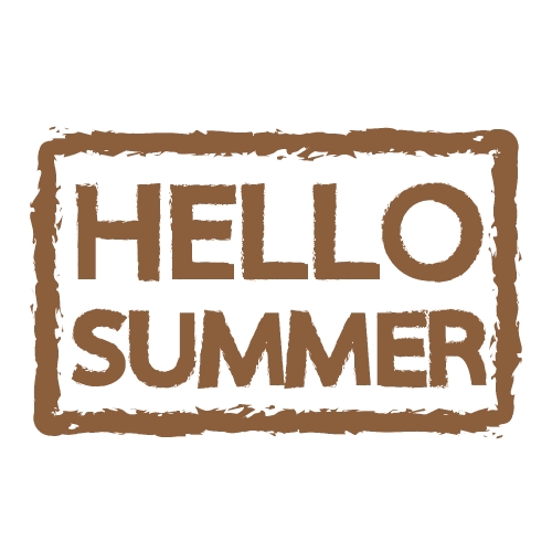 HELLO Summer holidays design Stock Illustration