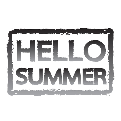 HELLO Summer holidays design Stock Illustration