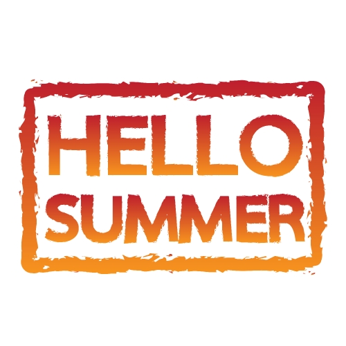 HELLO Summer holidays design Stock Illustration