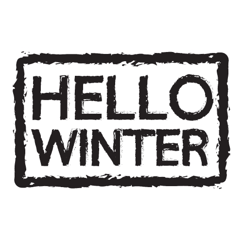 hello winter design element Stock Illustration