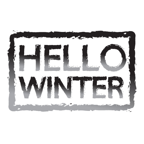 hello winter design element Stock Illustration