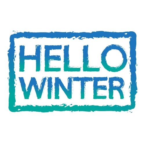 hello winter design element Stock Illustration