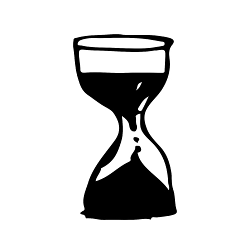 hourglass drawing illustration design