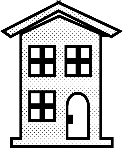 House symbol and home icon sign design