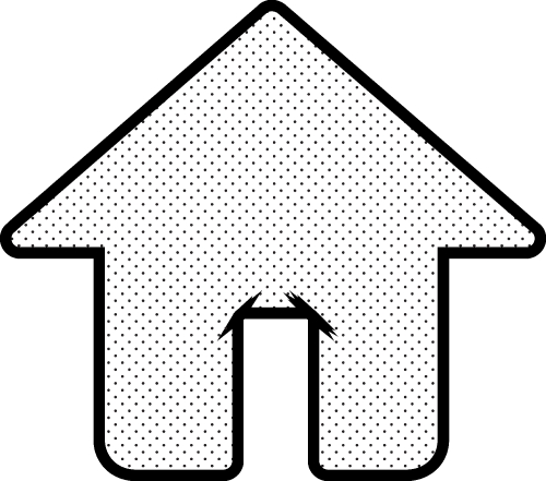 House symbol and home icon sign design