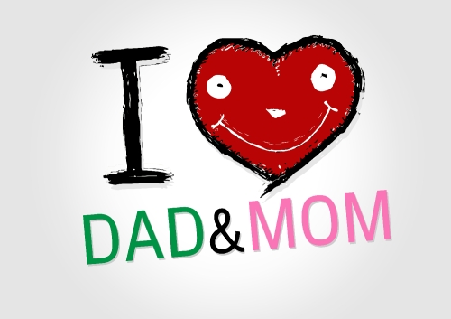 i love you dad i love you mom