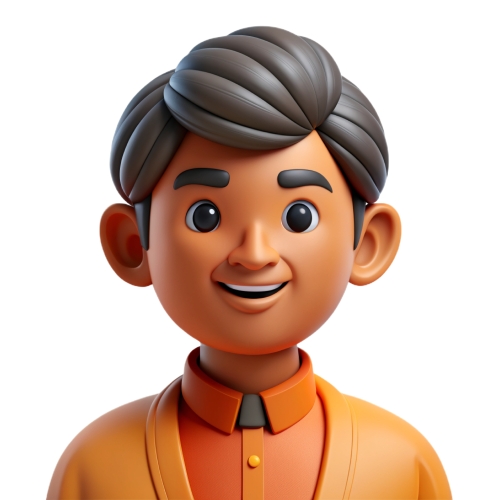 indian man avatar people icon character cartoon