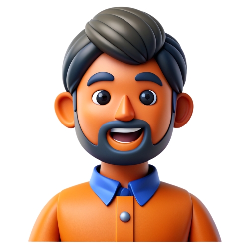 indian man avatar people icon character cartoon