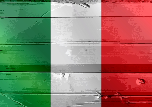 Italy flag icons theme idea for design