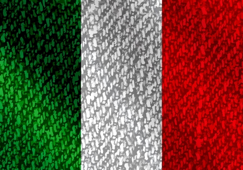 Italy flag icons theme idea for design