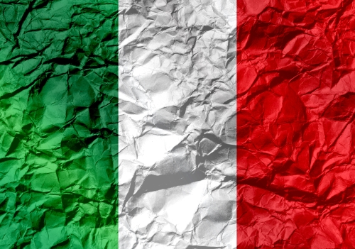 Italy flag icons theme idea for design