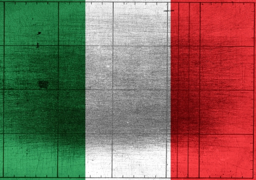 Italy flag icons theme idea for design