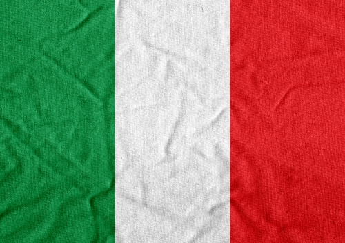 Italy flag icons theme idea for design