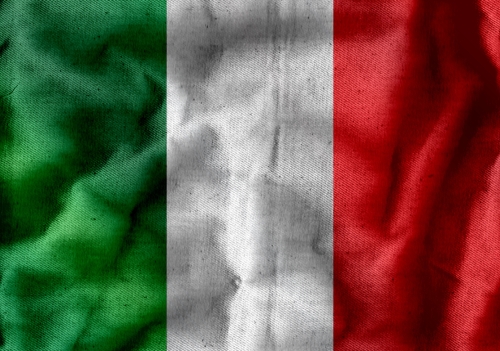 Italy flag icons theme idea for design