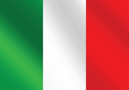 Italy flag icons theme idea for design