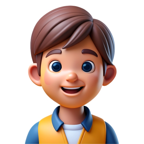 Kid boy avatar people icon character cartoon