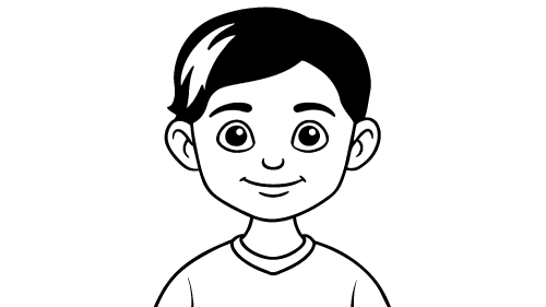 Kid boy cartoon Coloring pages for kids