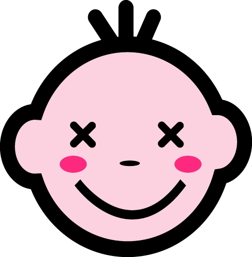 kid emotion icon sign design