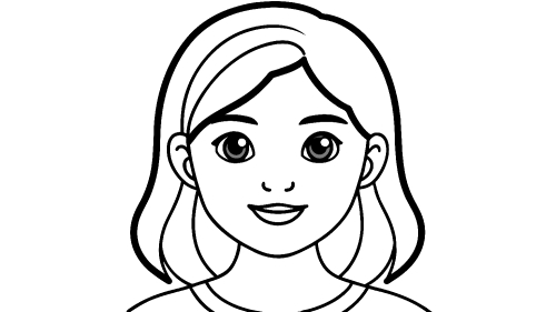 Kid girl cartoon Coloring pages for kids